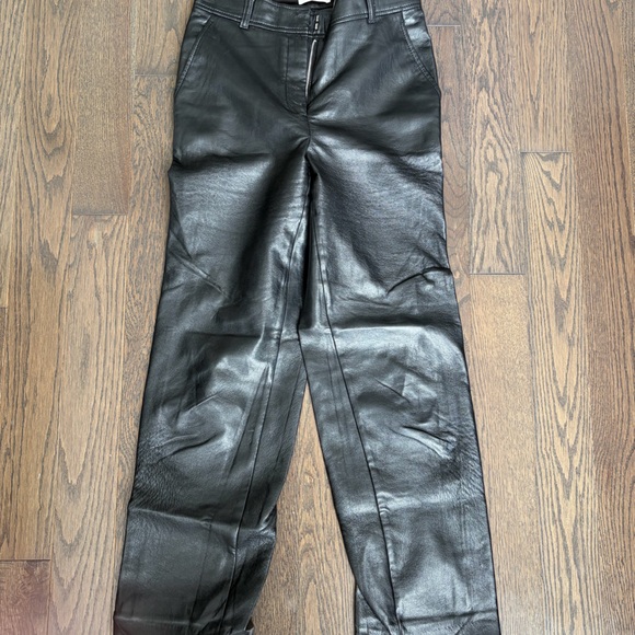 Babaton Black Command Vegan Leather Pant - Picture 2 of 7